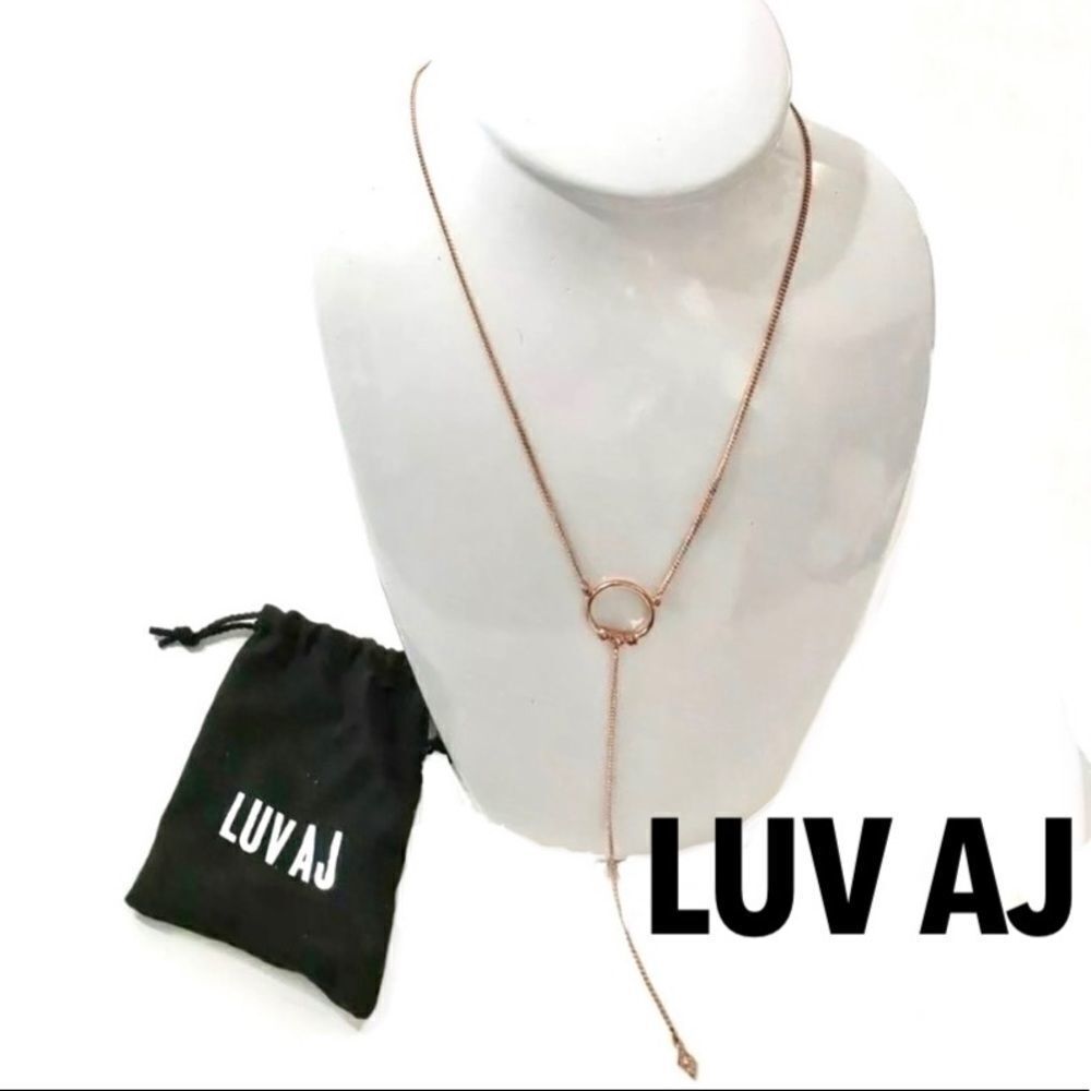 LUV AJ Full Bloom Lariat Necklace